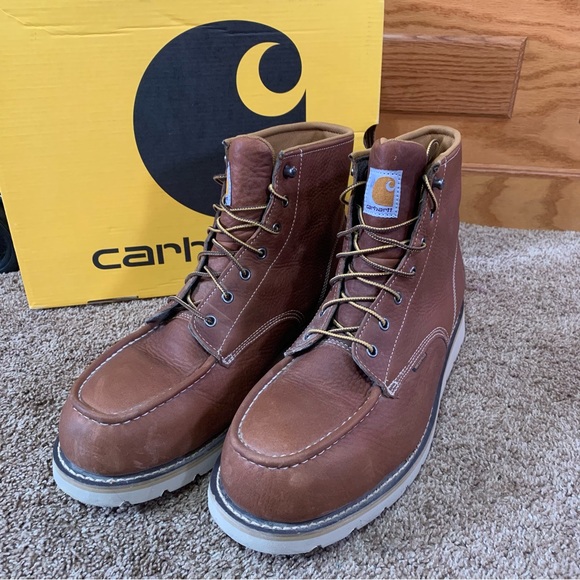 Carhartt Other - Carhartt 6 inch steel toe wedge work boot Mens size 14 wide